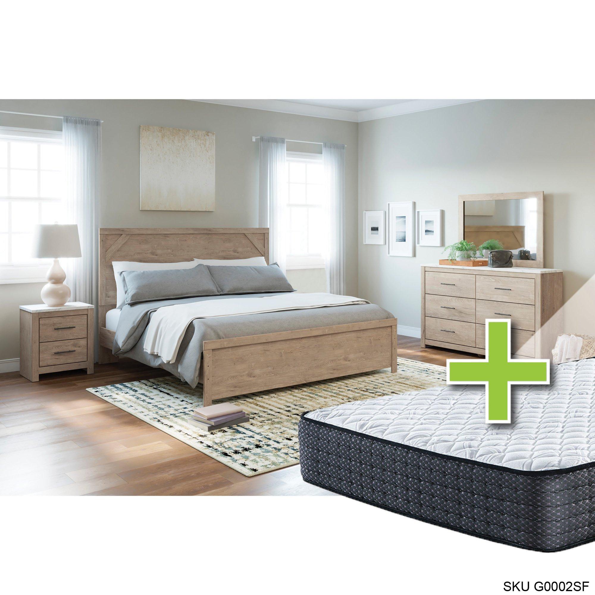 Rent to Own Ashley Senniberg 6 Piece Queen Bedroom Set w/ 12" Upland